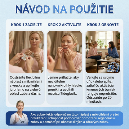 🦷𝐆𝐥𝐢𝐦𝐦𝐞𝐫𝐥𝐲® Tideglusib zuby a dasna Opravná náplasť s mikroihlami  | Pokročilé zubné pásiky s aktiváciou kmeňových buniek (obnova skloviny a dentínu • posilnenie ďasien • odstránenie zubného kameňa a zápachu • zastavenie citlivosti zubov)) 3.0